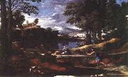 Nicolas Poussin Landscape with a Man Killed by a Snake France oil painting reproduction